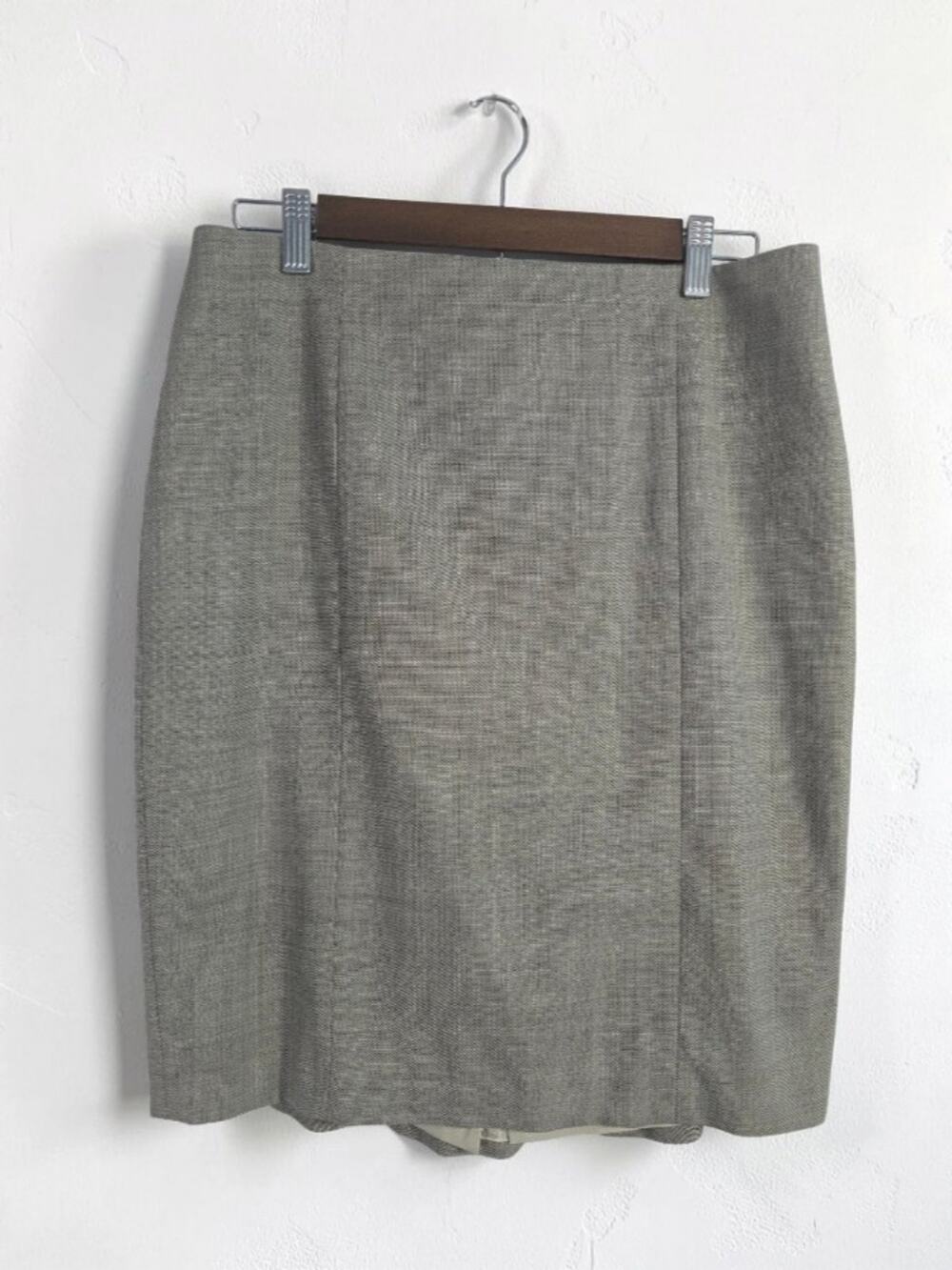 Ann Taylor Petite Gray A‑Line Skirt • Size 10P